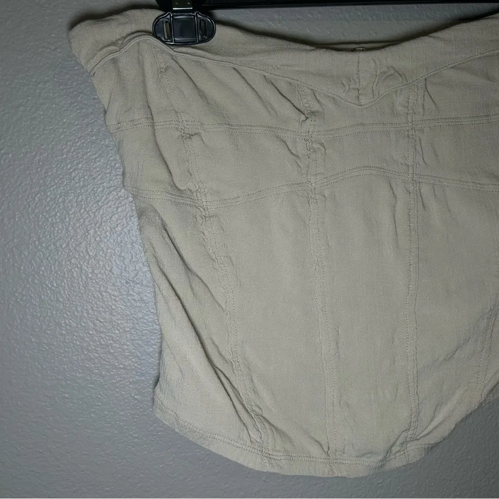 Free People You Too neutral cream tube top women’s size large - Image 5