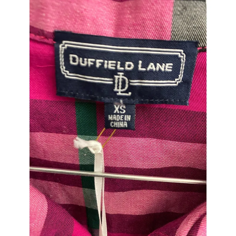 NWT Duffield Lane Cadence Top XS Pink Plaid V - Image 5