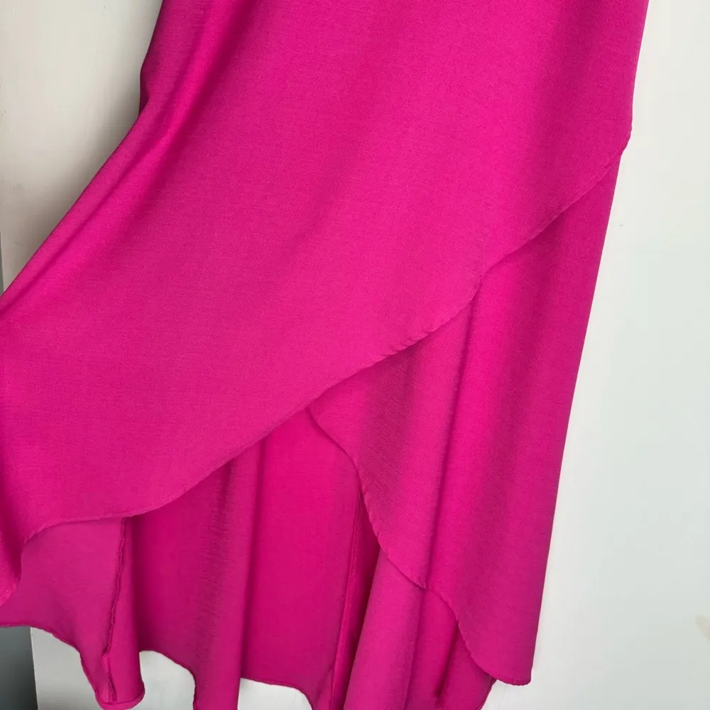 Lulu’s Sweet Surprise Maxi Dress Sz Small Bright Pink Tiered Drapey Flowy - Image 10