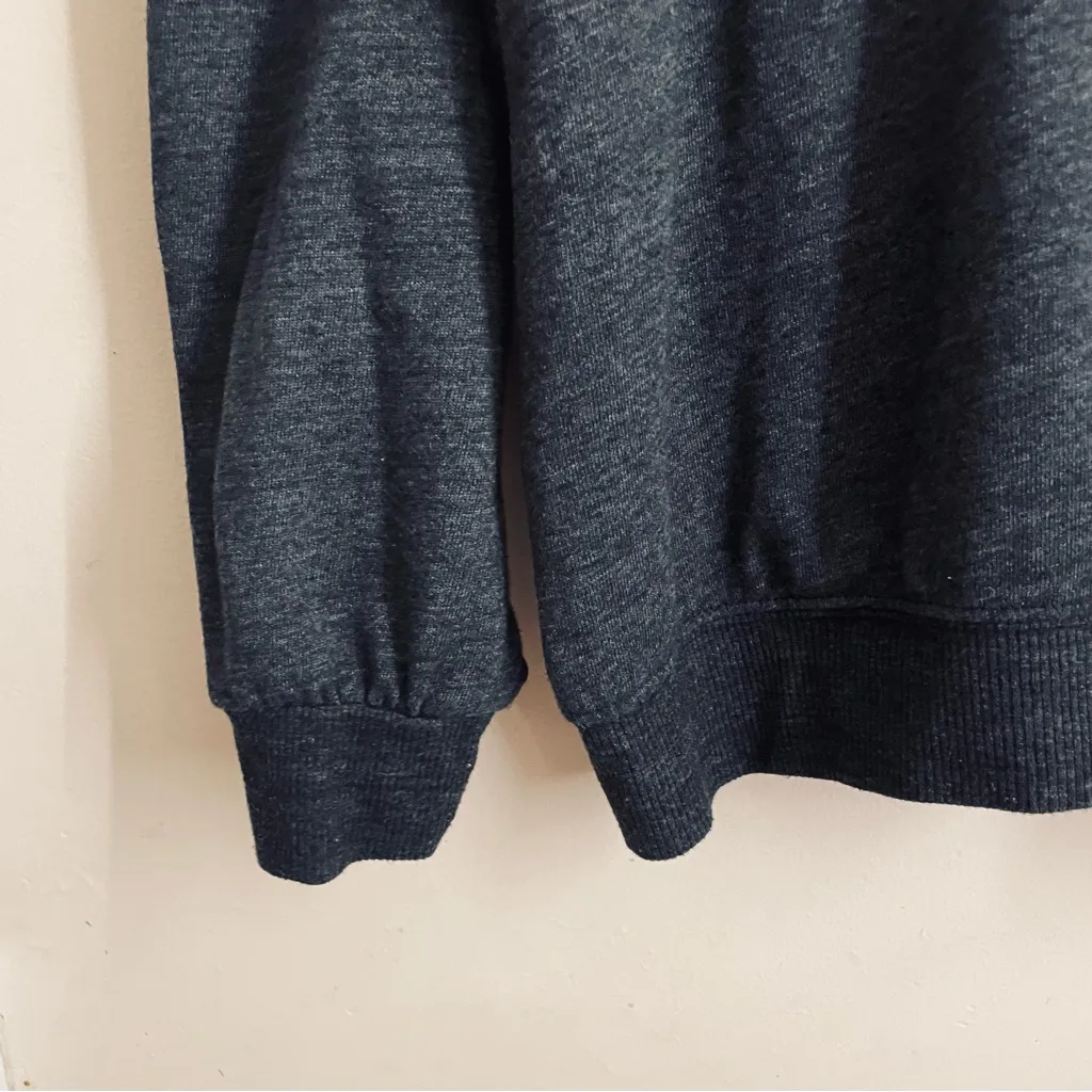 Sundry Crewneck Sweatshirt size 3 (L) Charcoal Grey Made in USA - Image 7