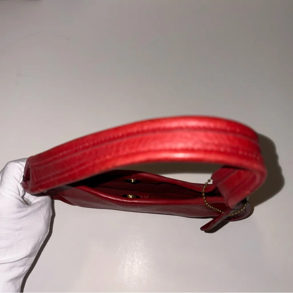 Coach 1998 Ergo Vintage Zipper Small Hobo One Shoulder Purse Bag Red Leather EUC - Image 9