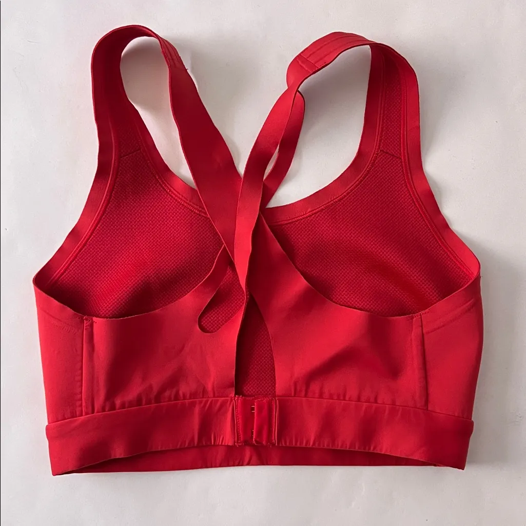 SWEATY BETTY ALL TRAIN High Impact Sports Bra in Cardinal Red 34DD - Image 5