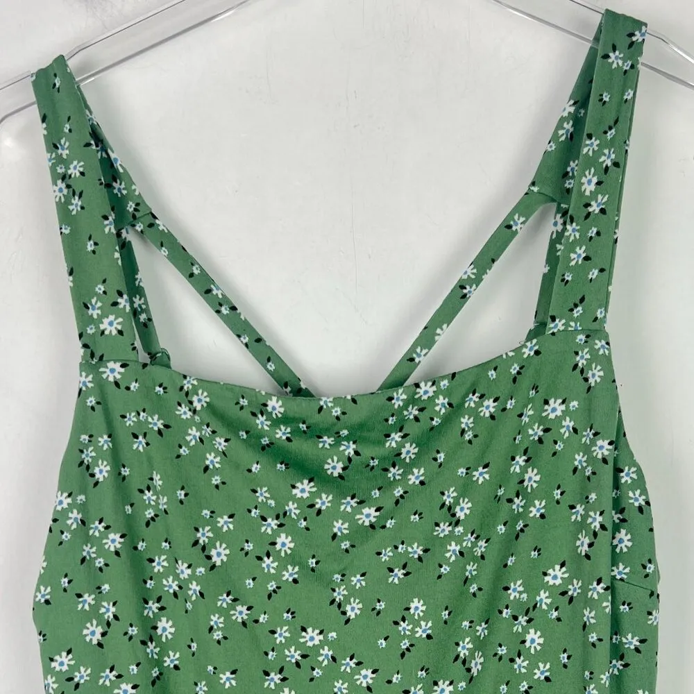 NWOT Stitch Fix Desiree Strappy Floral Sleeveless Dress Green Size Large L NEW - Image 3