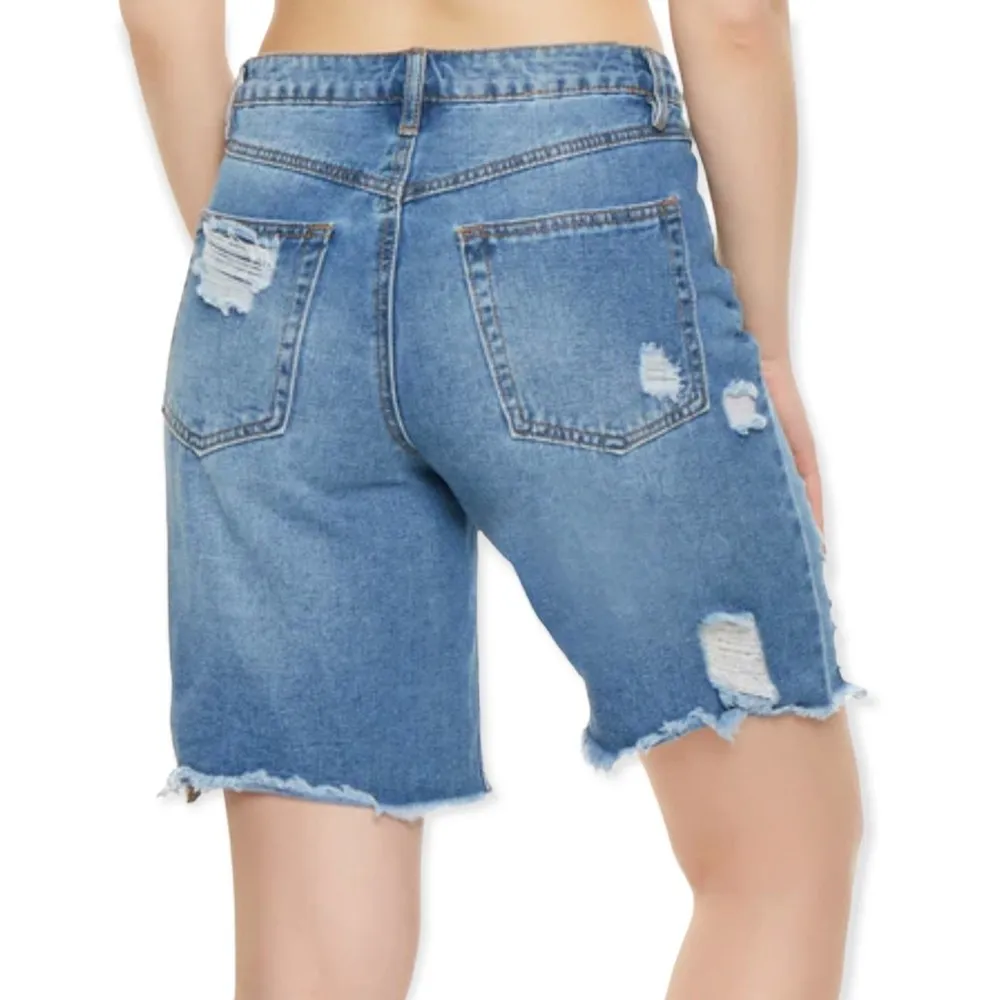 Almost Famous Super High Rise Bermuda Denim Shorts - Image 68
