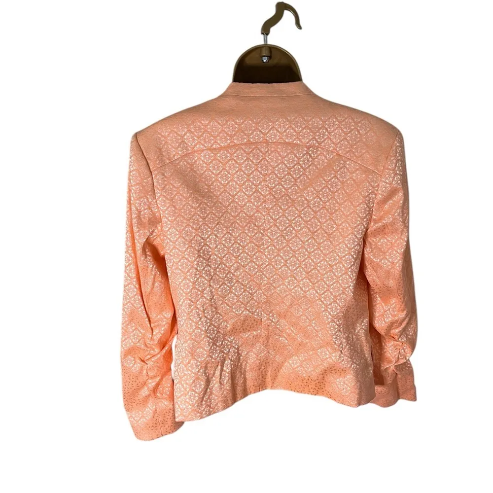 Victoria’s Secret Open Blazer Orange Print 8 - Image 2