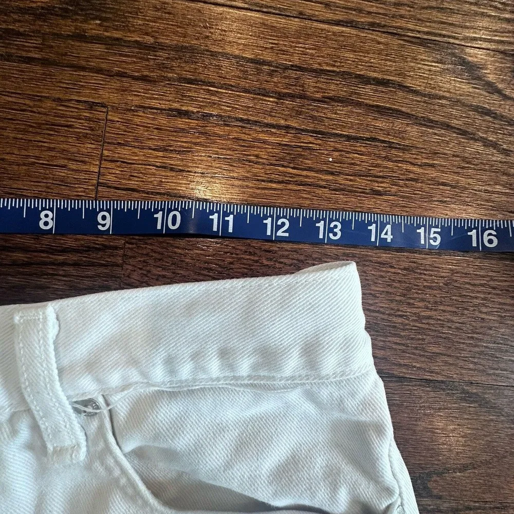 Rag & Bone Hight Rise Jean Shorts White Women's Size 25 U0750 - Image 8