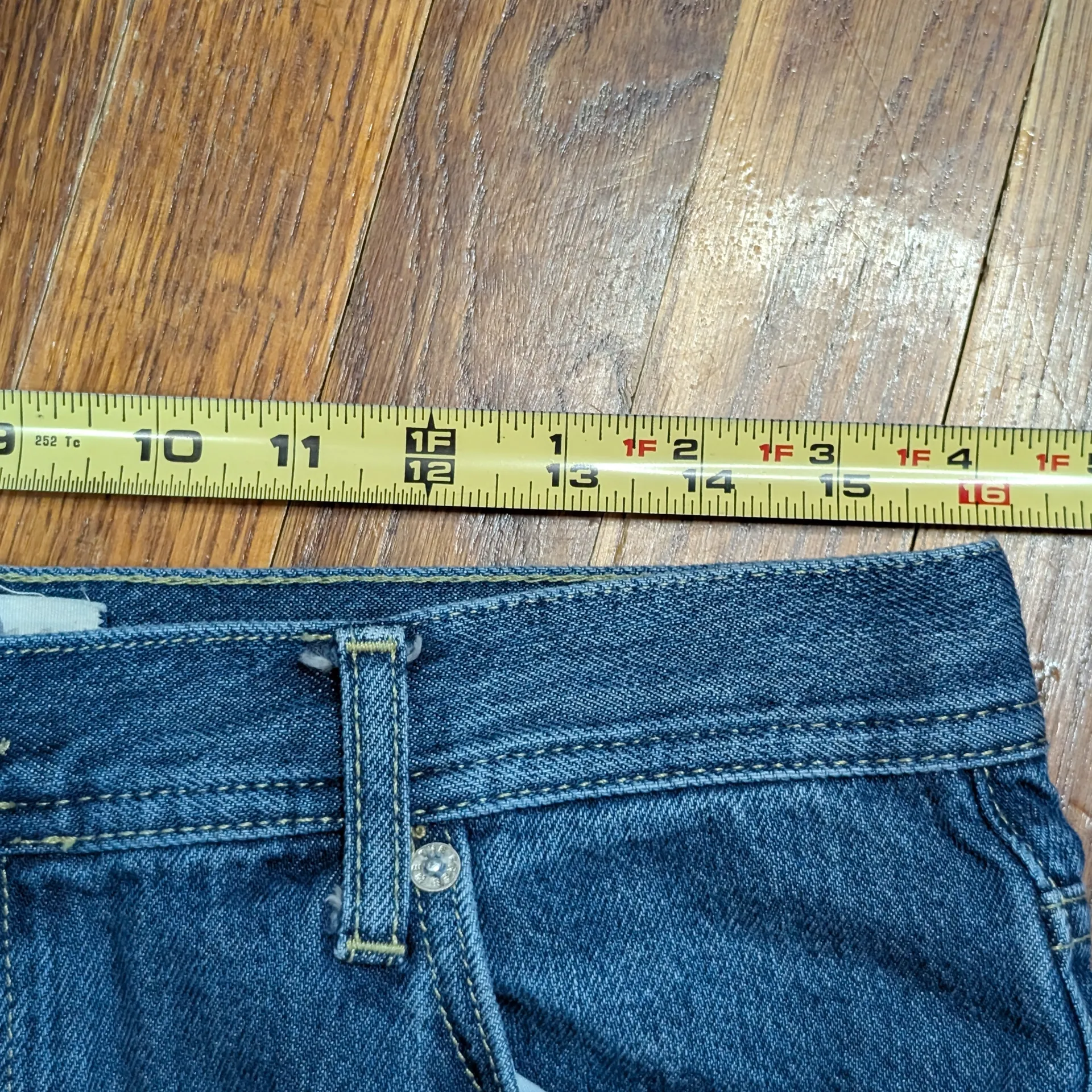 Free People We The Free Maggie Mid-Rise Straight Leg Jeans Sequoia Blue SZ 29 - Image 8