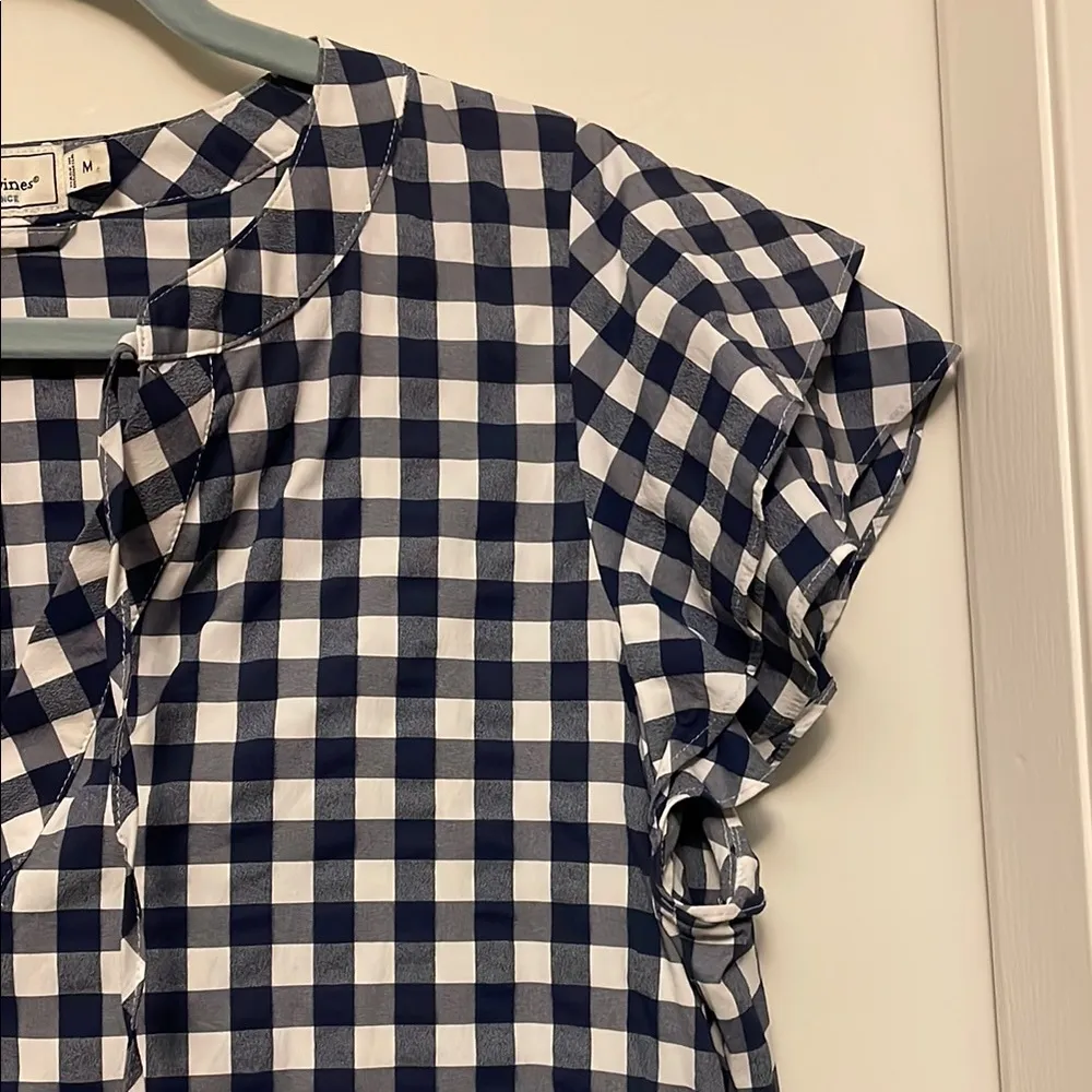 Vineyard vines performance blue and White Checkered Dress - Image 3