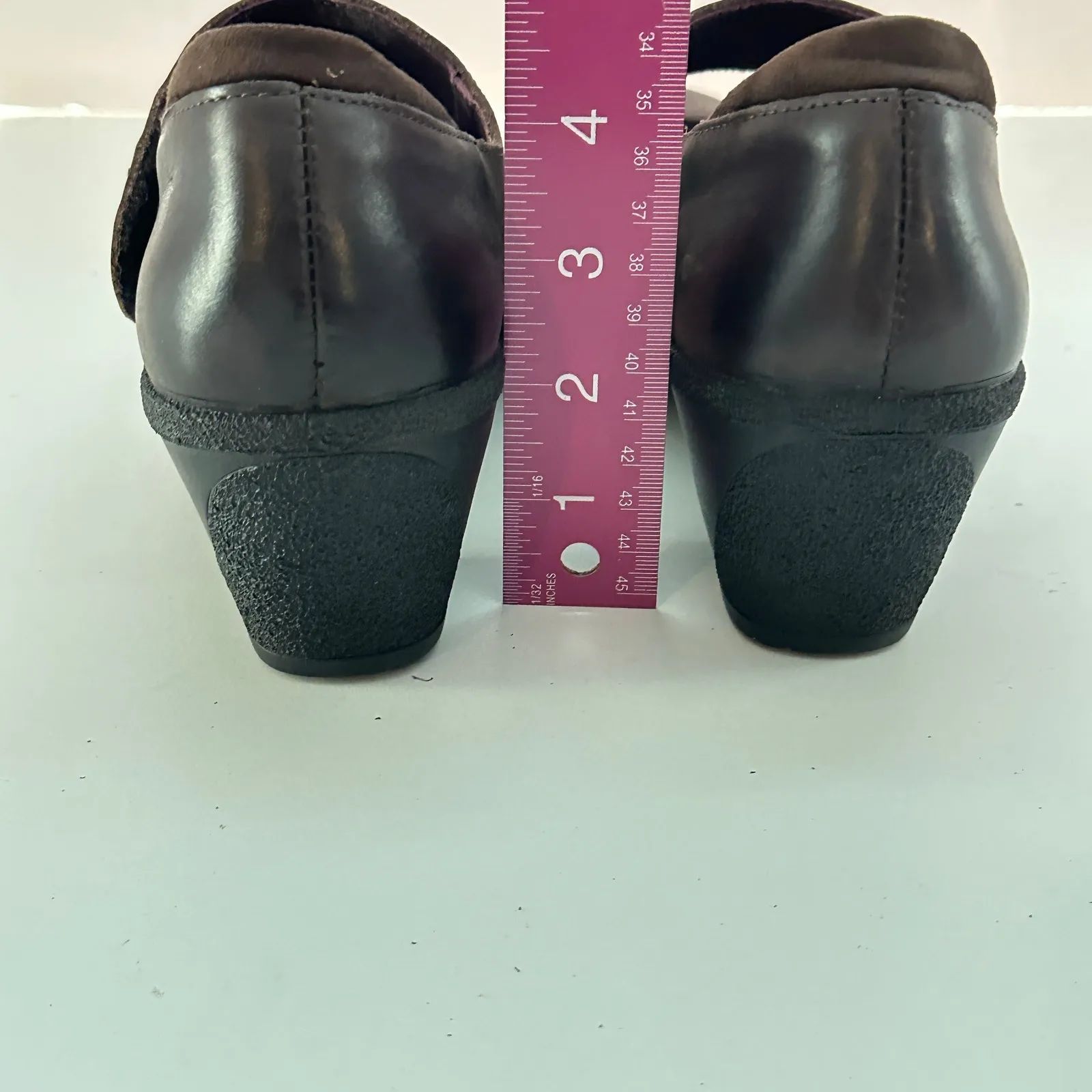 Romika Mary Jane Leather Pumps Womens 39 Brown Round Toe Career Formal Workwear‎ Size 9 - Image 10