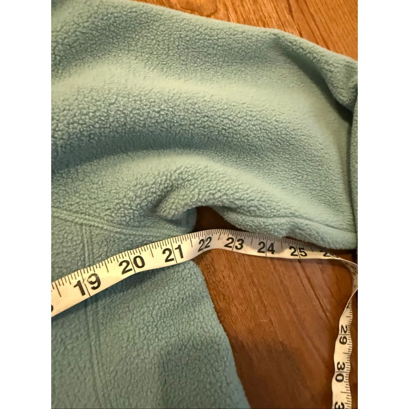 The North Face Fleece mint pullover quarter zip with hood large - Image 9