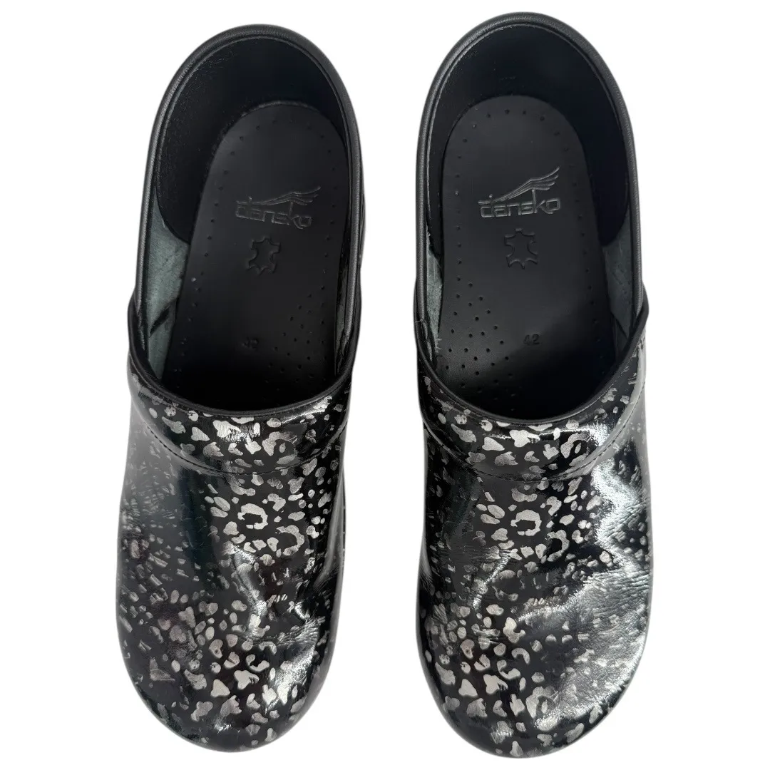 Dansko Women's Professional Pewter Leopard Clogs Shoes Size 12 (EU42) Work - Image 8