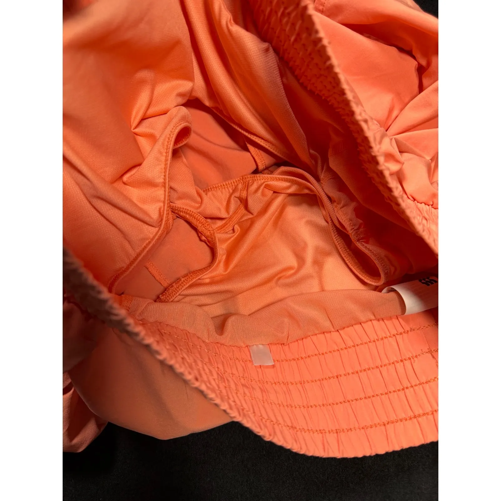 All in Motion Womens Athletic Shorts Orange Elastic Waist Drawstring Size L - Image 6