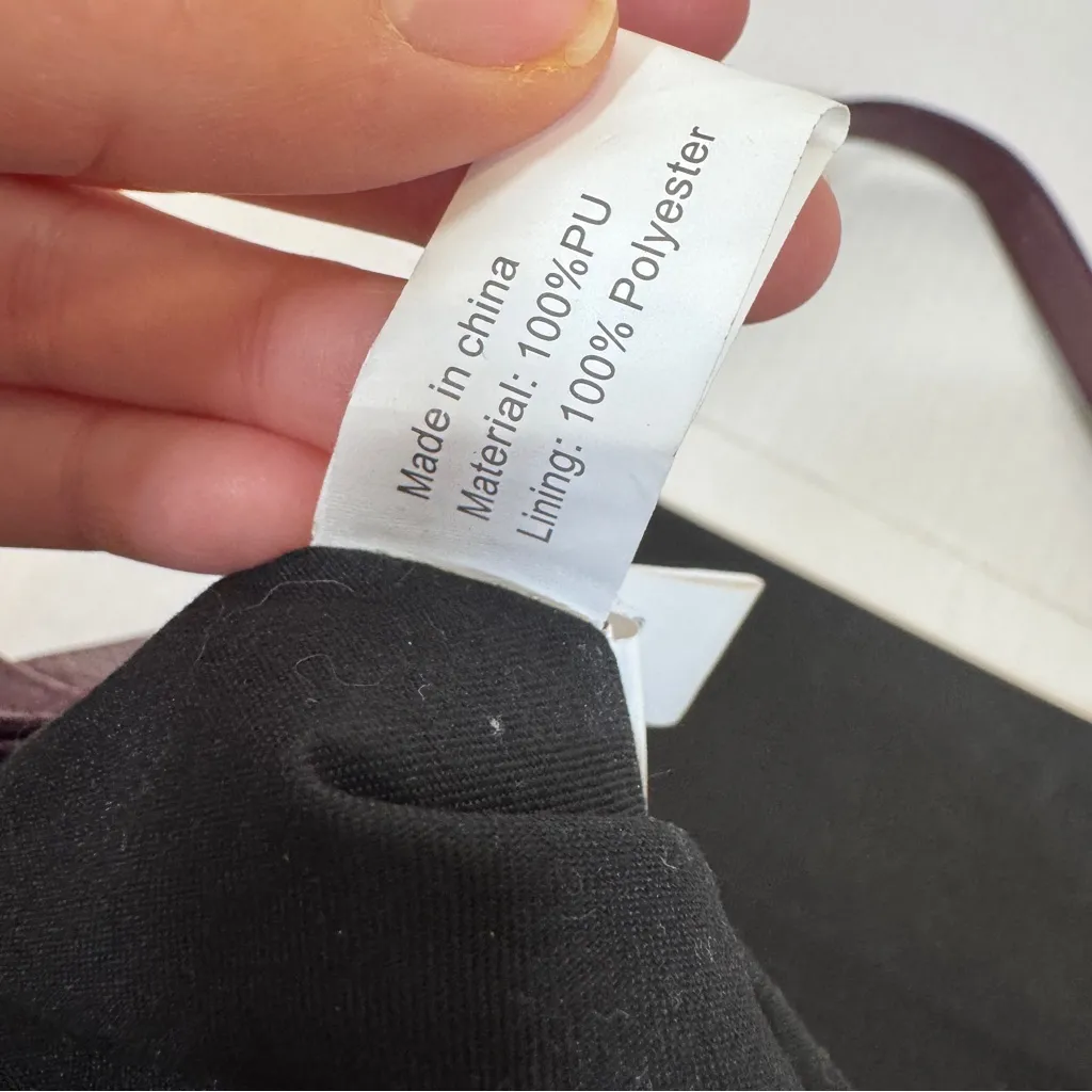 Colab Purple Pebbled Faux Leather Crossbody Bag Boho Handbag Purse Fall - Image 5