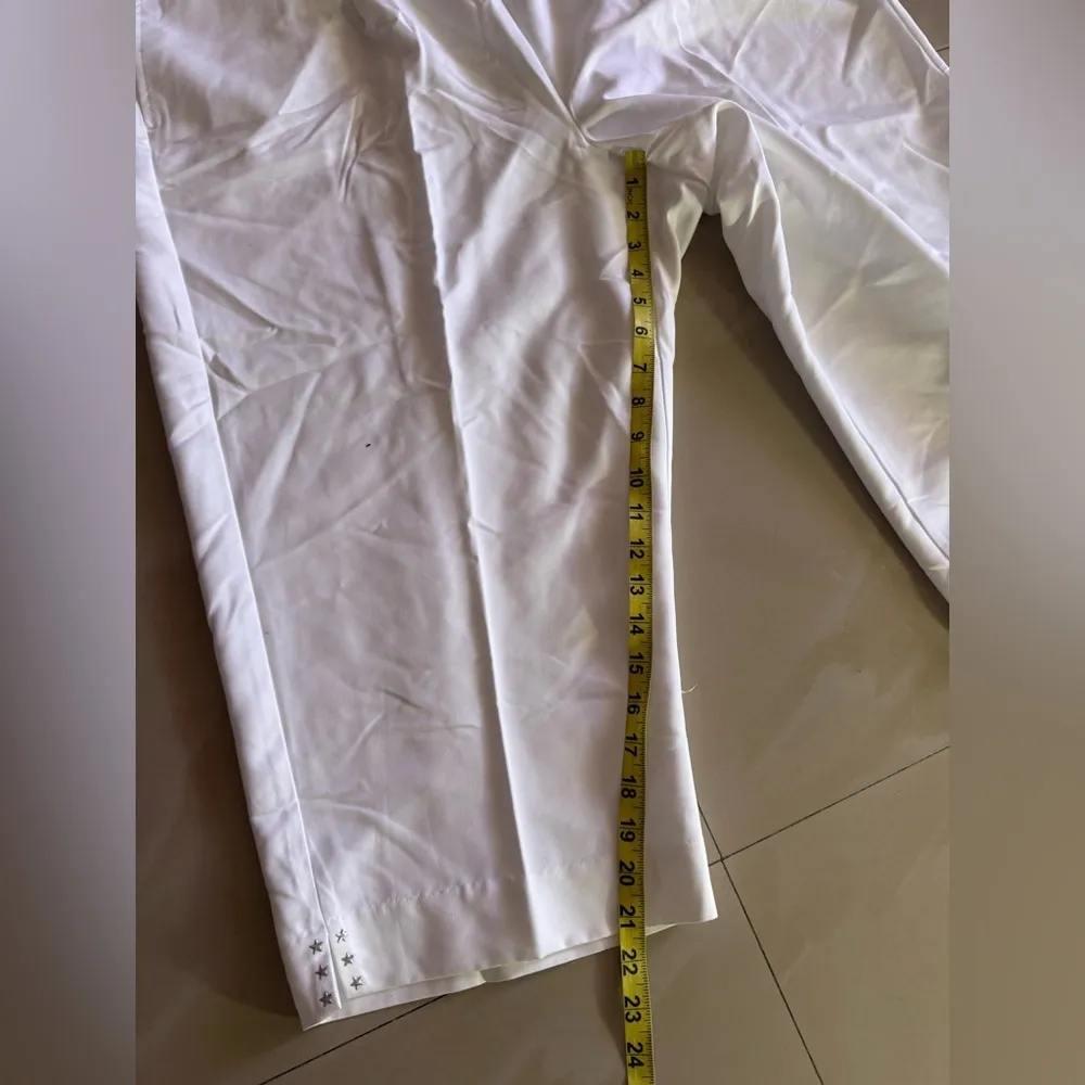 Alfred Dunner Women's White Flat Front Elastic Back Size 22 W - Image 9