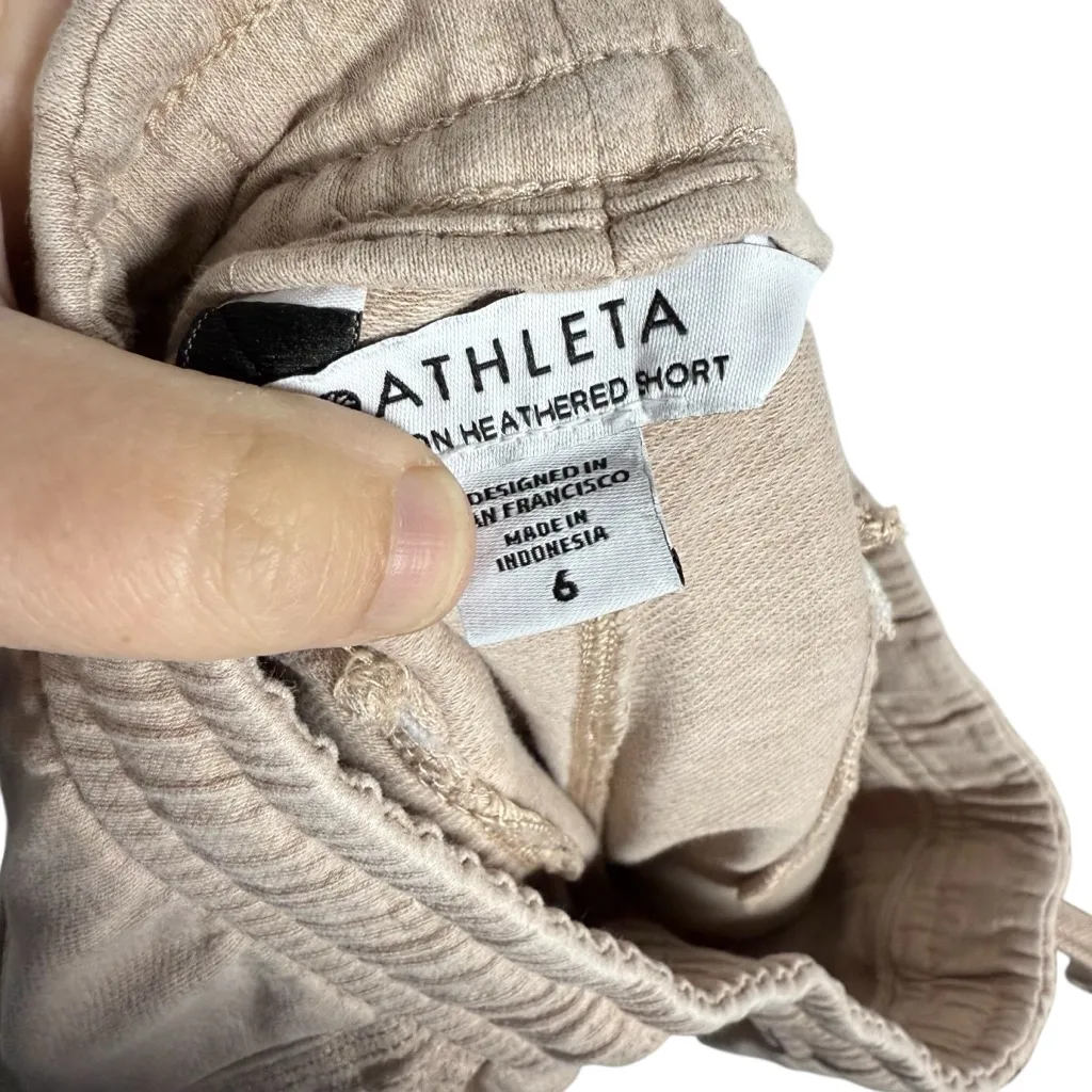 Athleta Women’s Farallon Heathered Shorts in Mocha Latte Tan Size 6 - Image 7