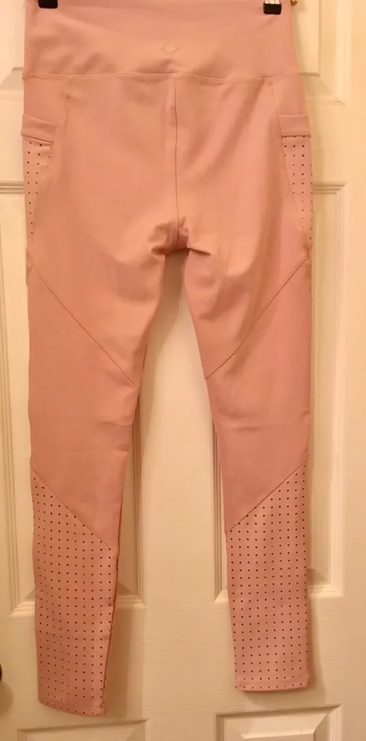 Pink Athletic Leggings Size M - Image 2
