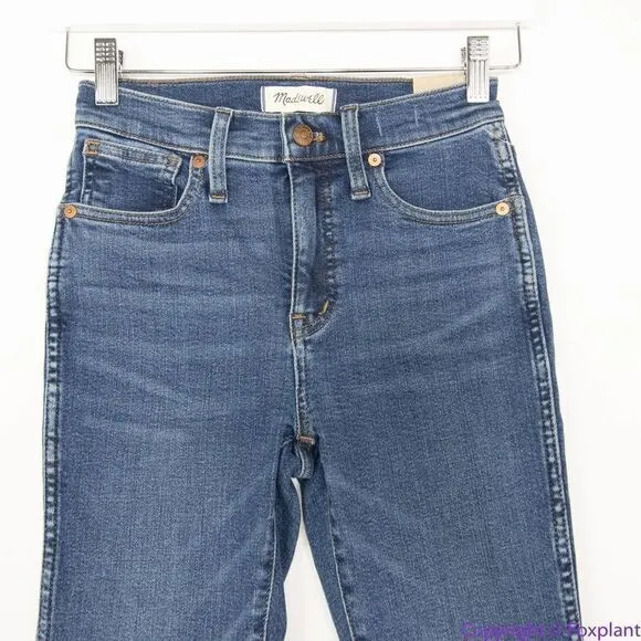 NEW Madewell Petite 10" High-Rise Skinny Jeans in‎ Wendover Wash, 24P - Image 4
