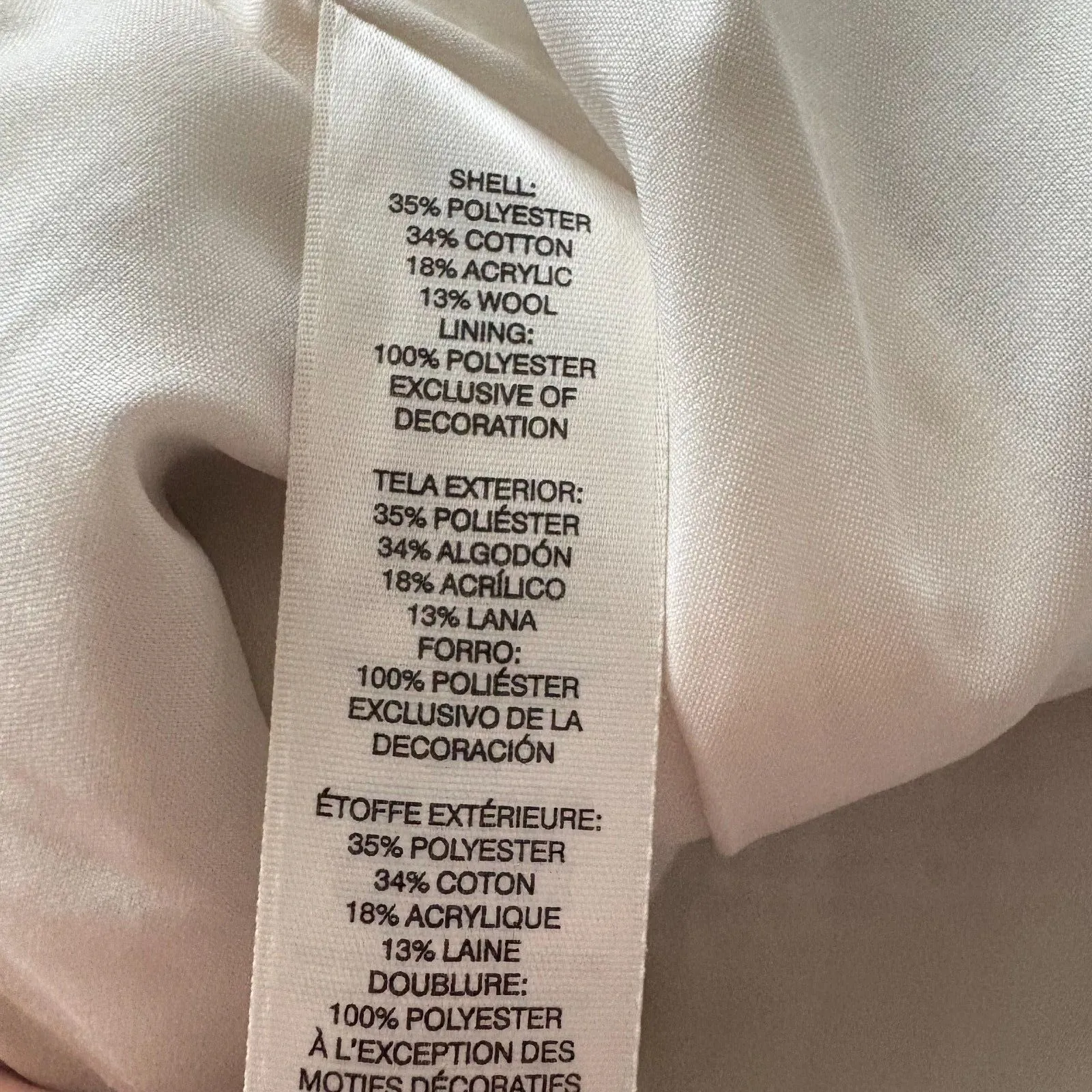 White House Black Market Gray Tweed Mini Skirt Corpcore Office Siren‎ Size 6P - Image 4