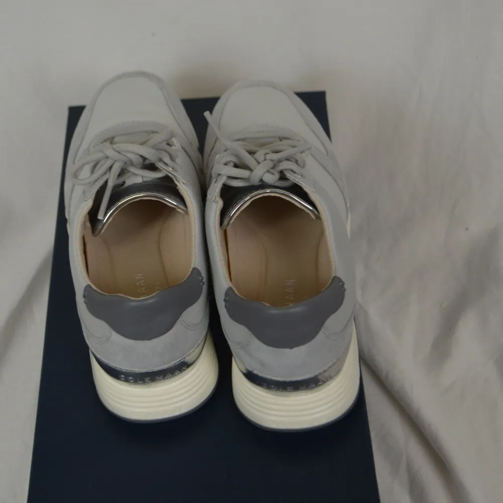 Cole Haan Gray + Silver Accents Grand Crosscourt Sneakers / Shoes Size: 8 NIB - Image 3