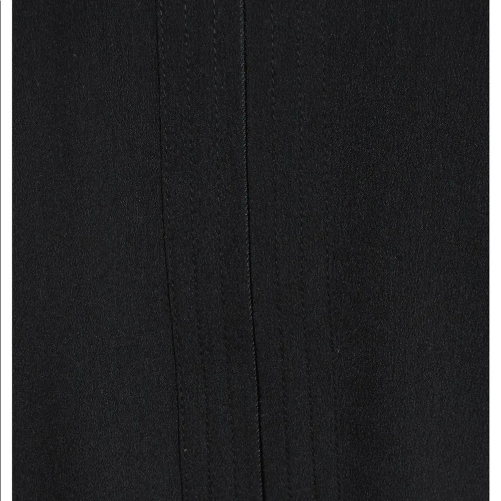 Chelsea 28 black dot illusion peplum top lace XS - Image 13