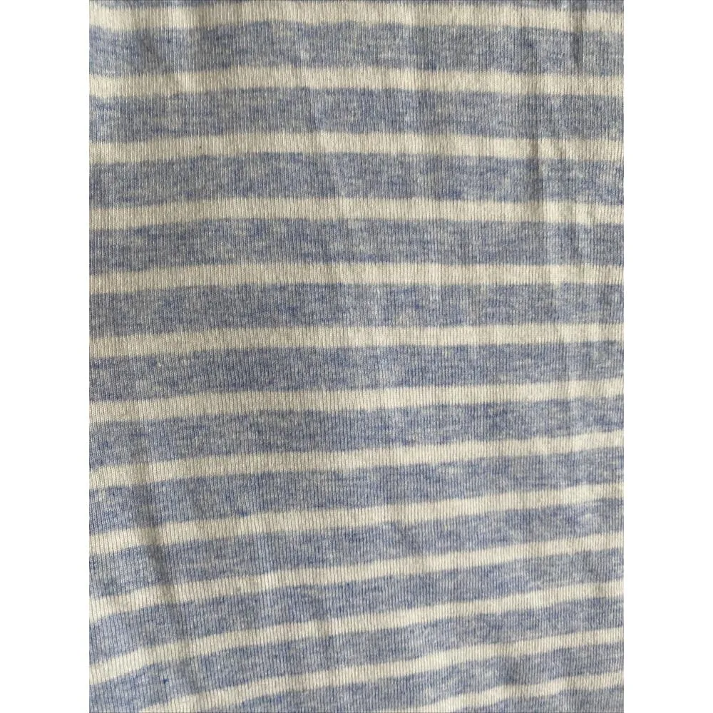Tahari Womens Large Blue Striped Essentials T Shirt Coastal Casual Summer‎ - Image 4