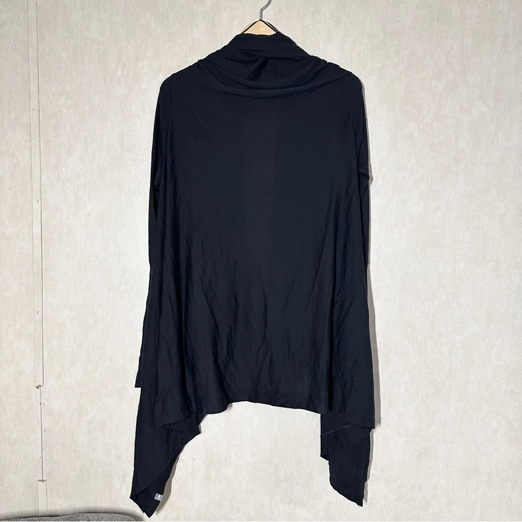 Icebreaker Women’s Merino Wool Sydney Wrap Cardigan Open Front Sweater Black S - Image 8