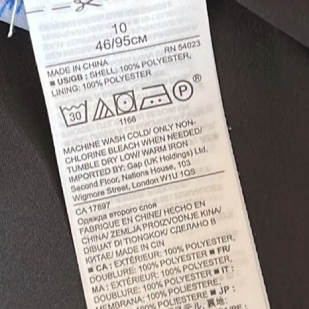 Banana Republic Black Floral Asymmetrical Strappy Faux Wrap Dress Women’s 10 - Image 15