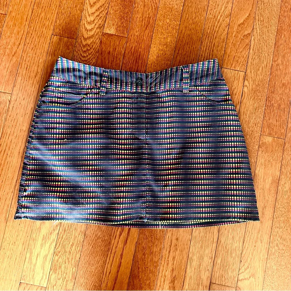 Slazenger Golf Skort Charcoal Dot Striped Women’s Athletic Skort Size 2 - Image 5