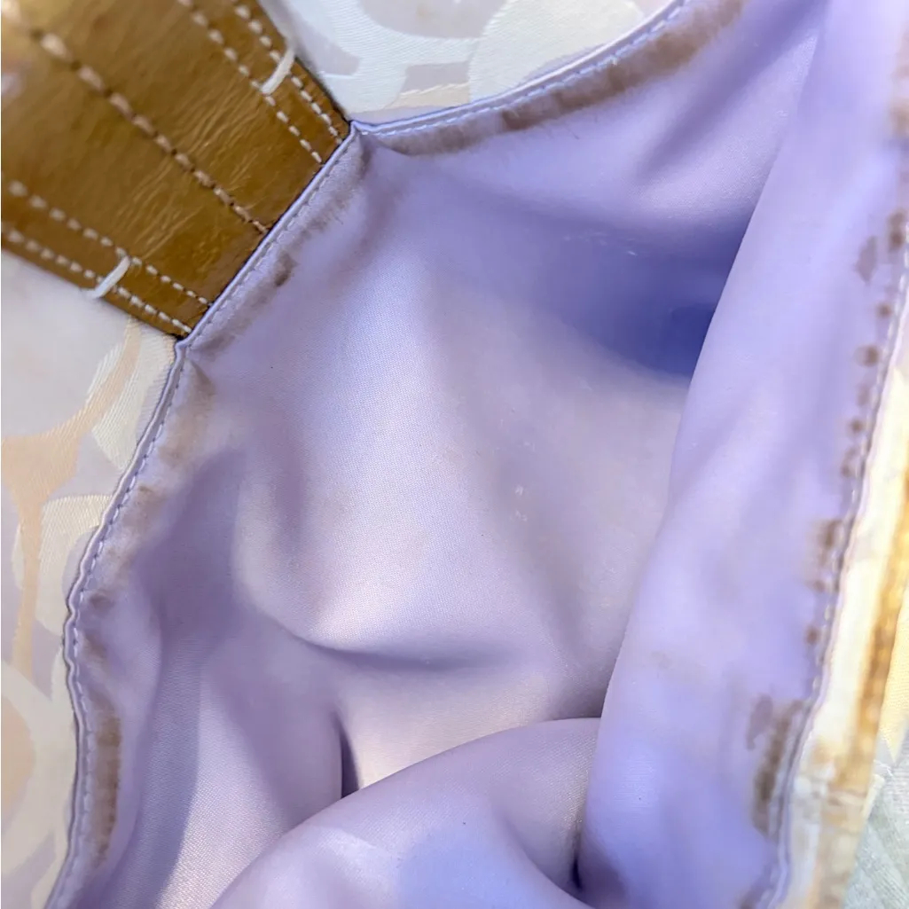 Vintage Coach Y2K Signature Soho Shoulder Handbag F15679 Khaki/Cream - Image 7