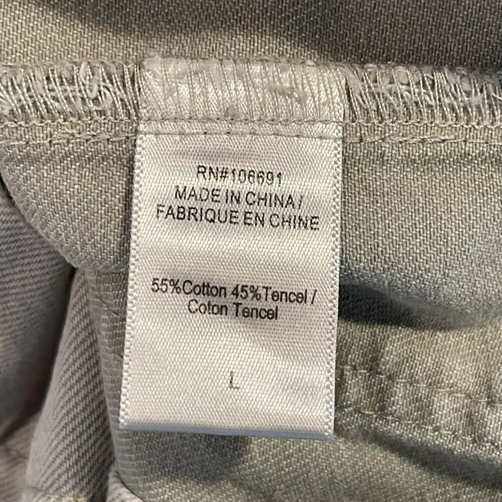 Young Fabulous & Broke Womens Button Fly Front Denim Skirt Olive Stone Wash Larg - Image 4