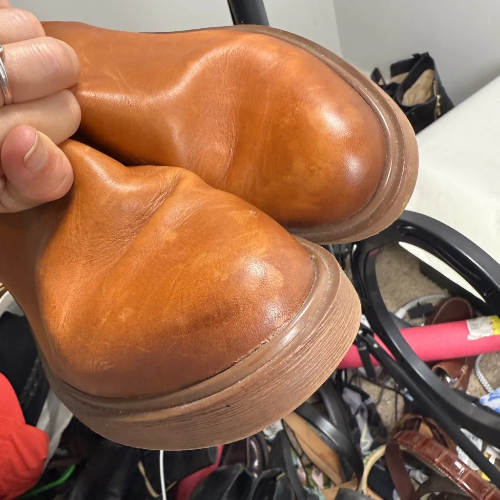 Franco Sarto Womens Bealy Ankle Boot Cognac 9 M - Image 10