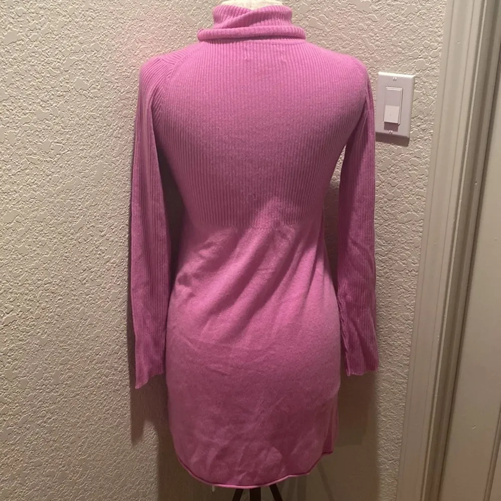 Isaac Mizrahi Women’s Lilac Purple Turtleneck Sweater/Dress Ribbed Cashmere Sz S - Image 32
