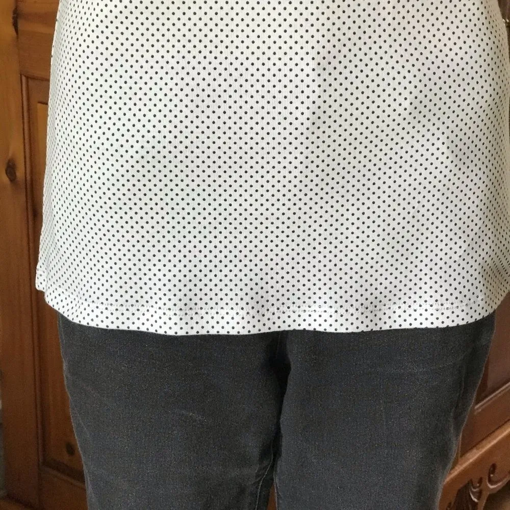 GRACE white black polka dot t - Image 3