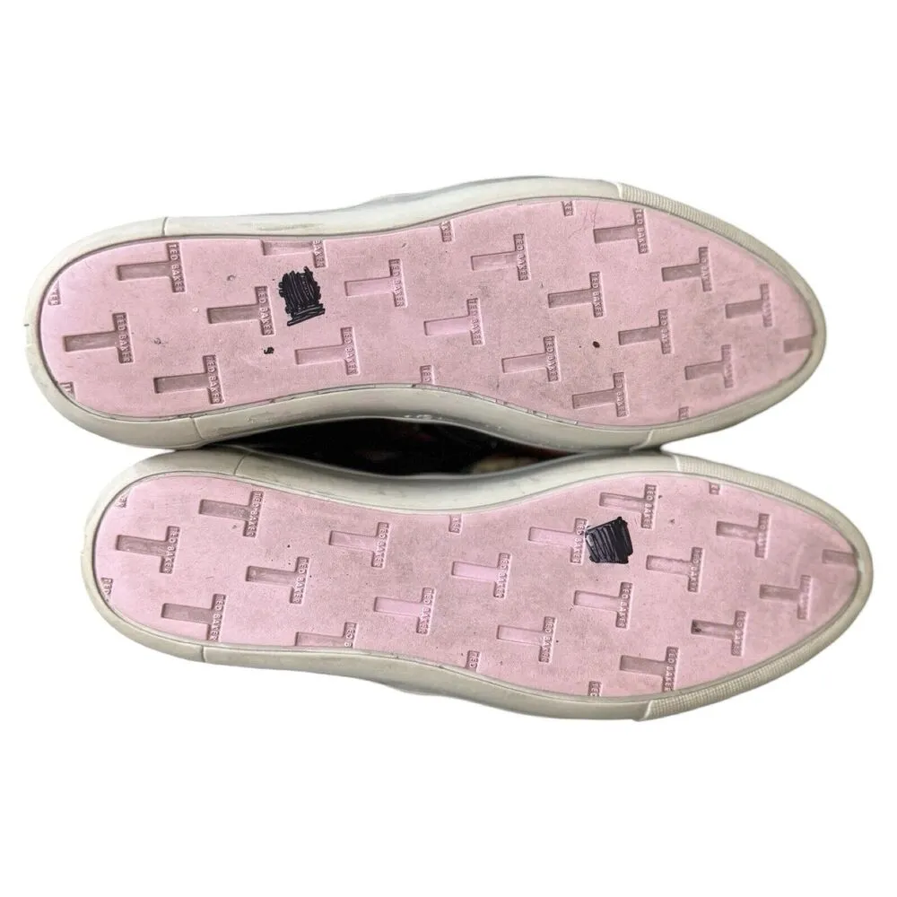 Ted Baker Sneakers Womens 7 Black Pink Multi Floral Flower Malbeck Sneakers Boho - Image 8