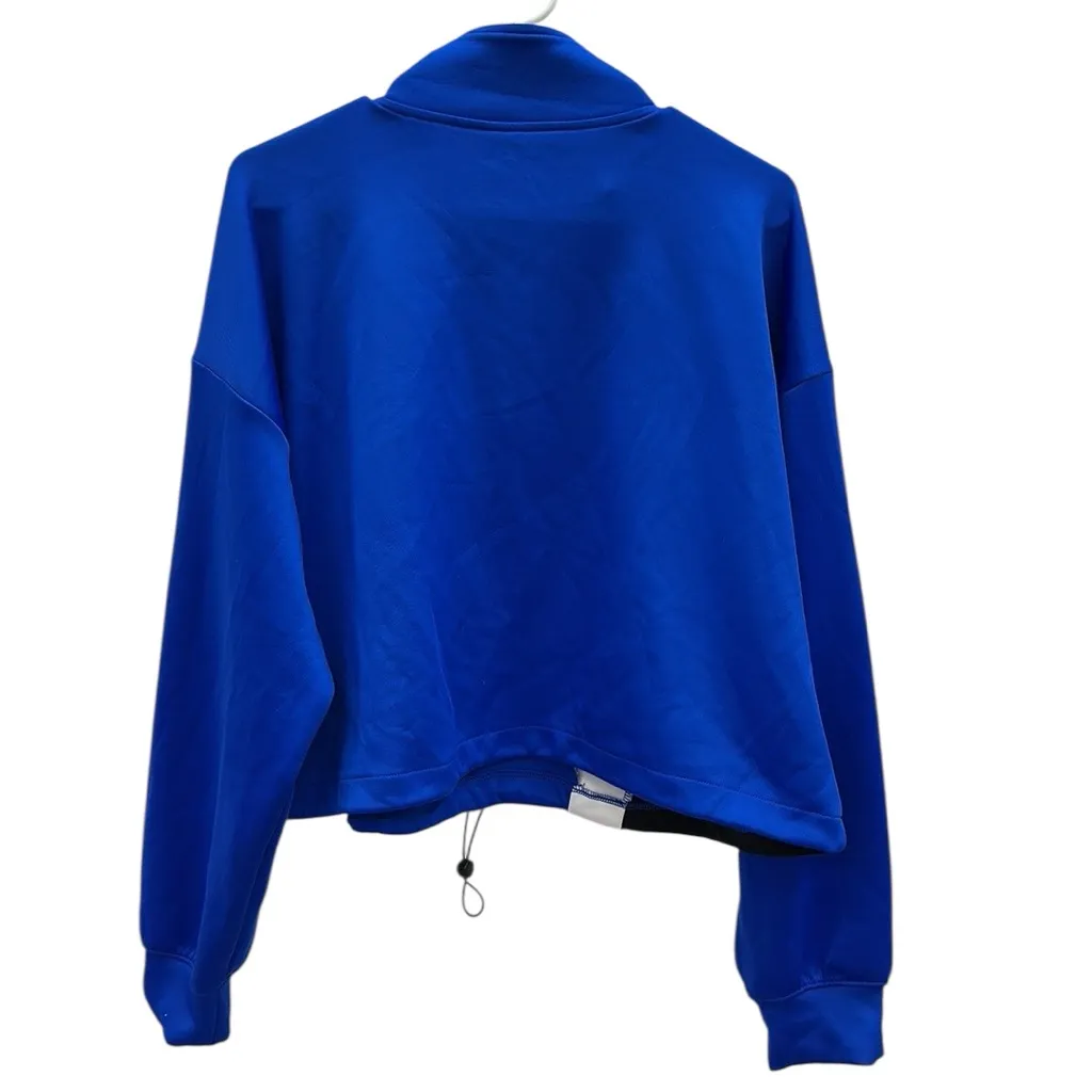 Sports Illustrated Blue Scuba Half Zip Up Popover Drawstring Waist Sweatshirt XL - Image 8