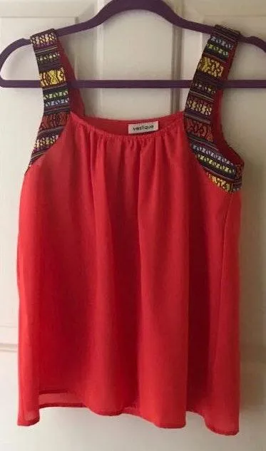 Patterned Coral Tank Top - Image 2