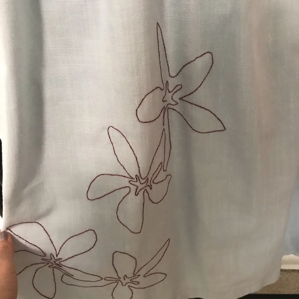 Blue embroidered dress - Image 2