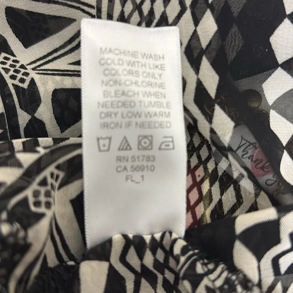 Maurices Dolman Top Fair Isle Aztec Sheer Keyhole Back Cap Sleeve Fitted Waist - Image 8