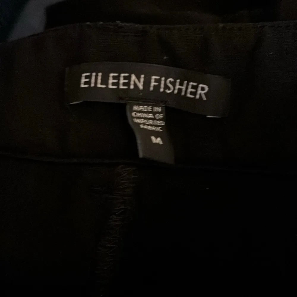 Eileen Fisher Riding Breeches Ponte Pant Black Sz M Equestrian Stretch Zip Ankle - Image 4