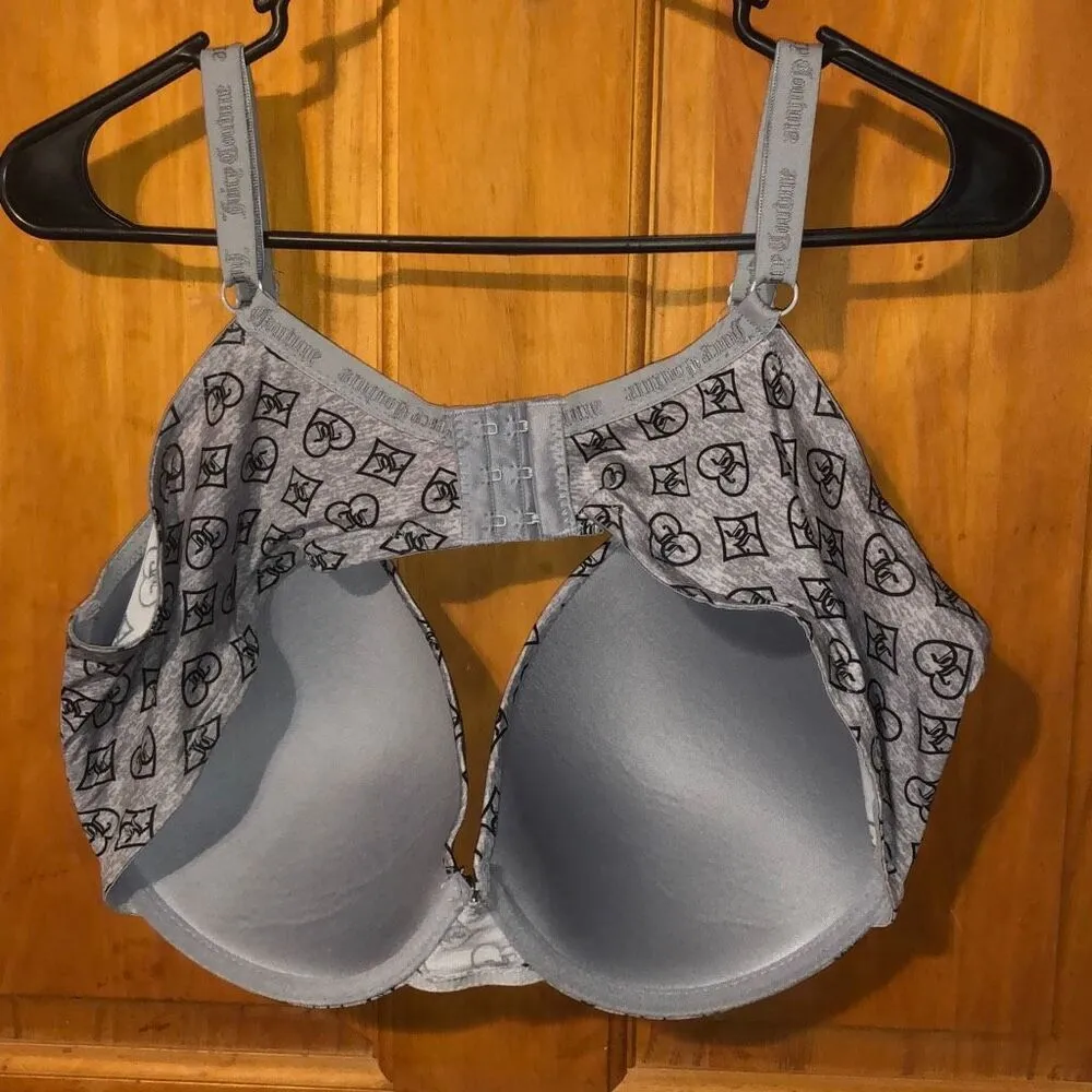 Juicy couture grey logo spell out bra size 42D - Image 4