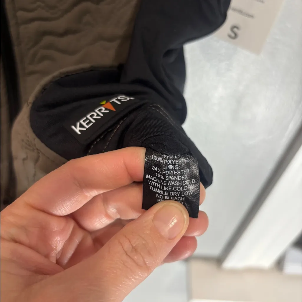 NEW KERRITS UNBRIDLED HORSE QUILTED VEST DRIFTWOOD COLOR SMALL EQUESTRIAN RIDING - Image 6