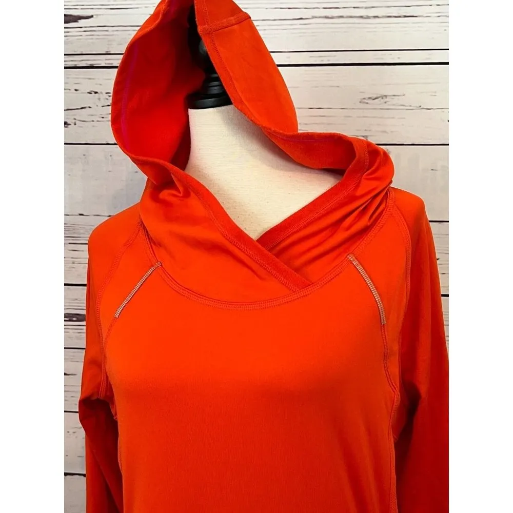 Athleta Plushtech Wrap Front Hoodie Pullover Sweatshirt Medium 930287 Reflective - Image 6
