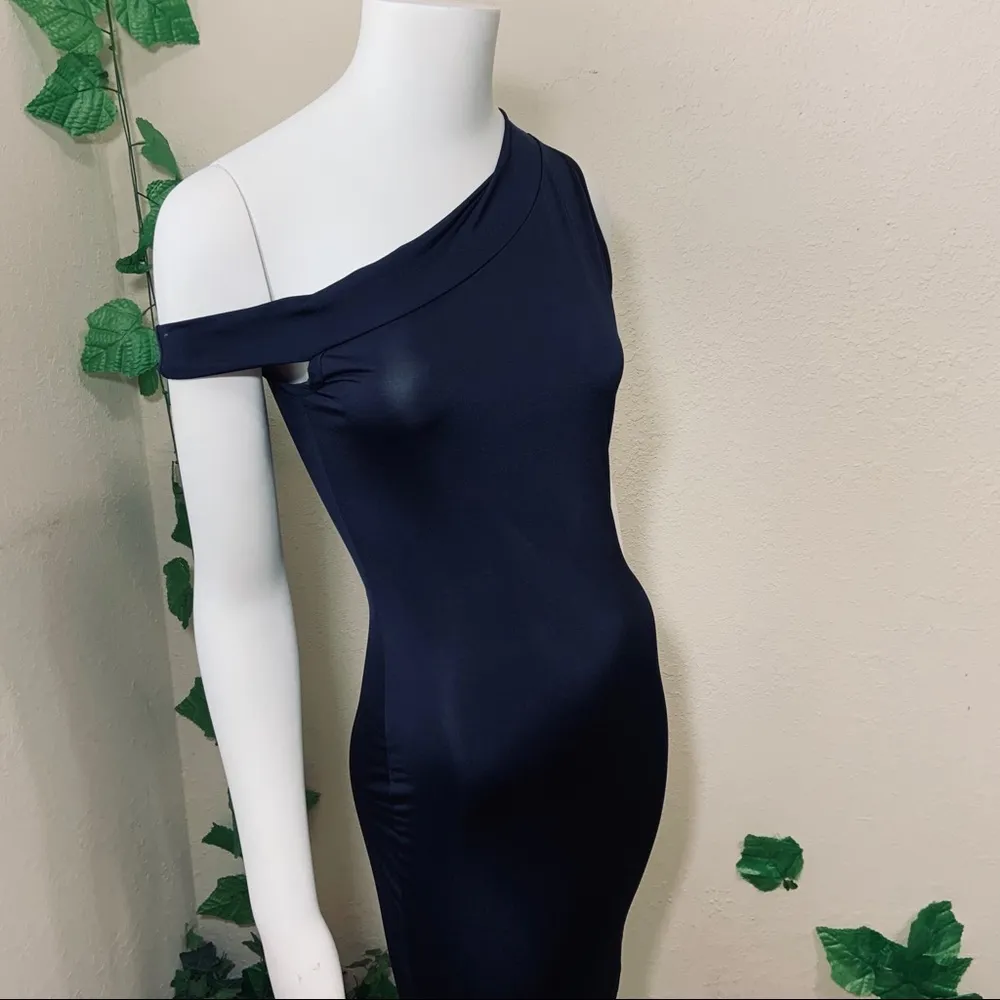 Nasty Gal New One Shoulder Black Dress Party - Image 3