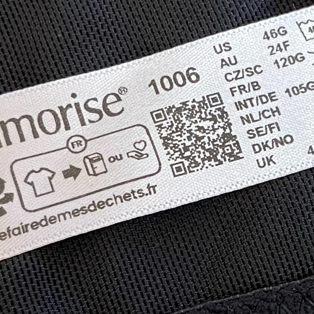 Glamorise Plus Sz 46 G Tan MagicLift Seamless Sports Bra Wireless Shaping Black - Image 3