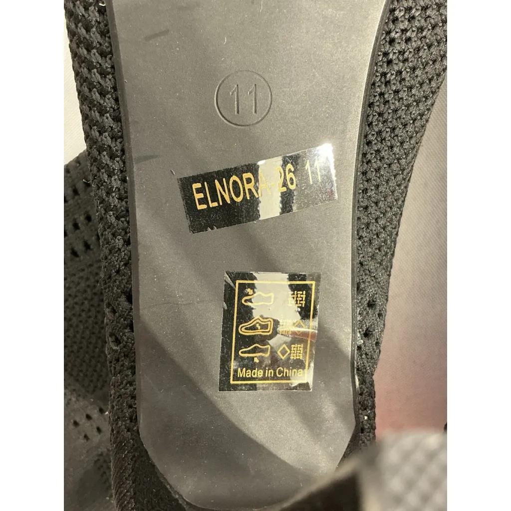 Womans Cape Robbin Elnora 11 Black Mesh Fabric Pullon Peep Toe Heel Ankle Boots - Image 9