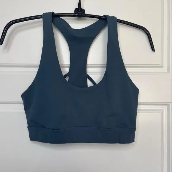 Zyia Active Women's Hero Blue Slate‎ Double Strap Bra Size Medium - Image 2