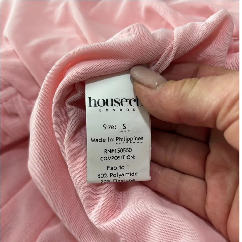 HOUSE OF CB Romola Maxi Cocktail Dress Pink Size Small - Image 6