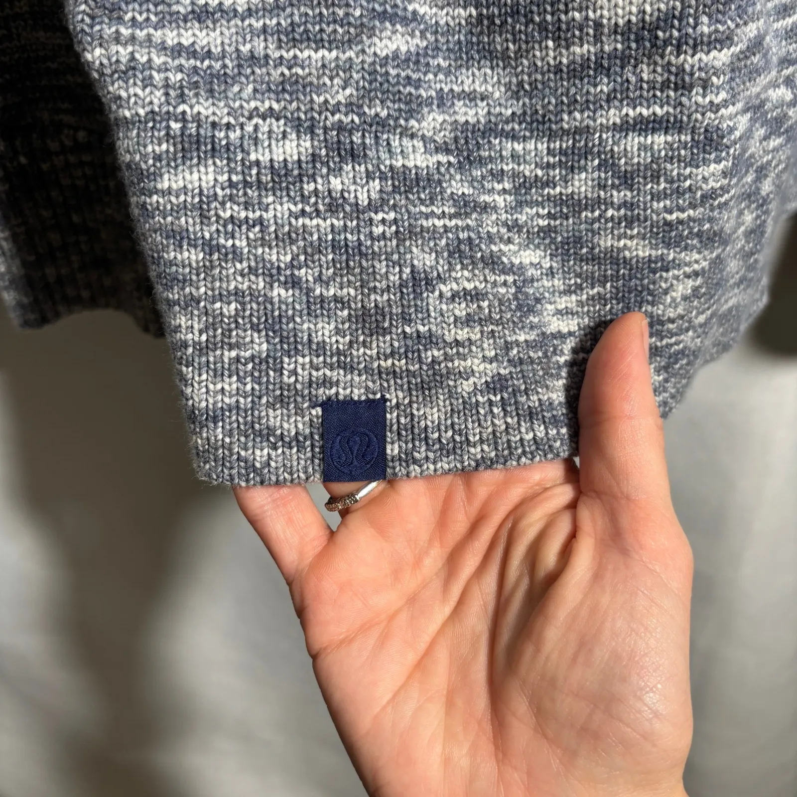 Lululemon Boxy Cotton Blend Sweater Nigh Sea / True Navy / Black / Iron Blue XL - Image 5