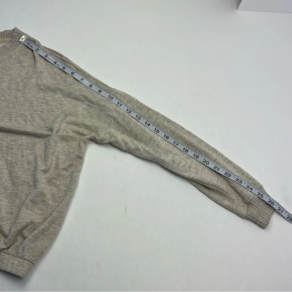 Magaschoni Sweater Womens Size XS Oatmeal Tan Cream Top Knit‎ Crewneck Pullover - Image 7