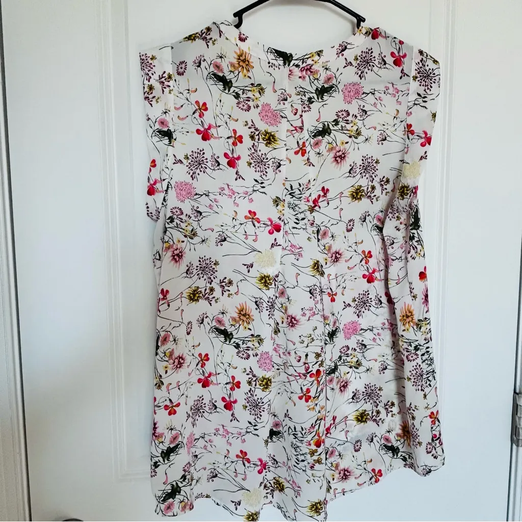NORDSTORM Pleione size large cap sleeve floral wildflower print blouse - Image 8